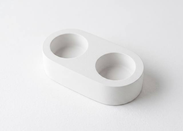 מעמד זוגי לנרות שבת מבטון פולימרי בעבודת יד, Yama Design